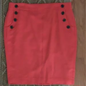 Size 14 loft skirt terra-cotta color